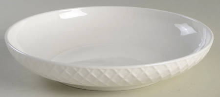 Trellis White 9" Individual Pasta Bowl