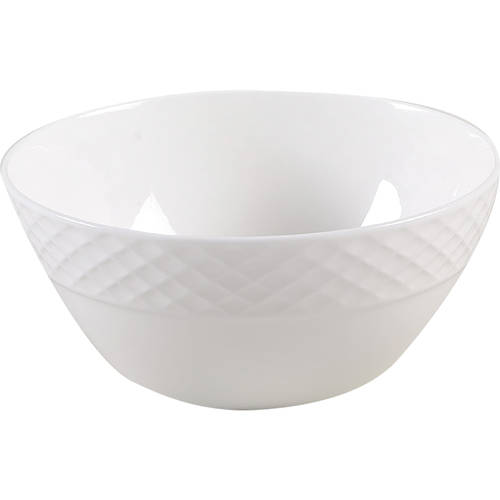 Trellis White Soup/Cereal Bowl by Mikasa