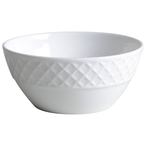 Trellis White Fruit/Dessert (Sauce) Bowl