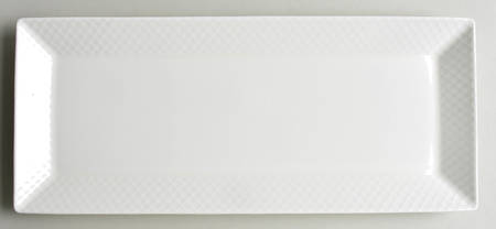 Trellis White 12" Bread Tray