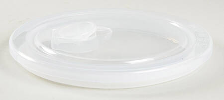 Trellis White 6" Storage Ceramic Bowl Plastic Lid