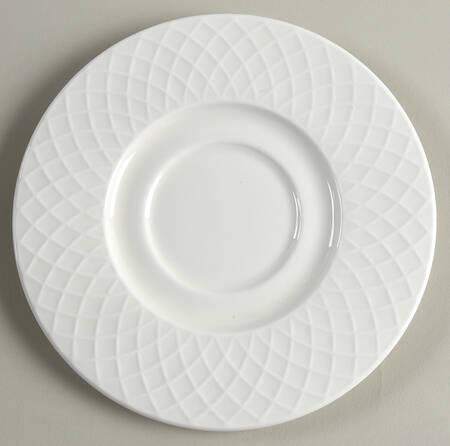 Trellis White Saucer