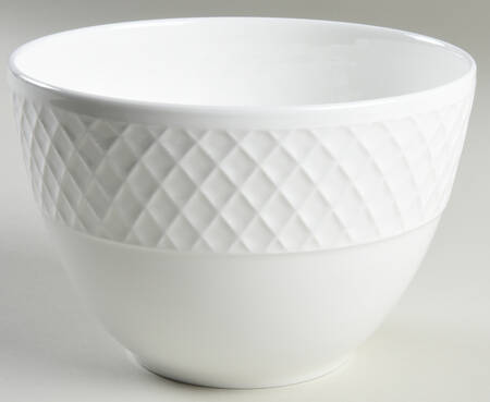 Trellis White 6" All Purpose Bowl