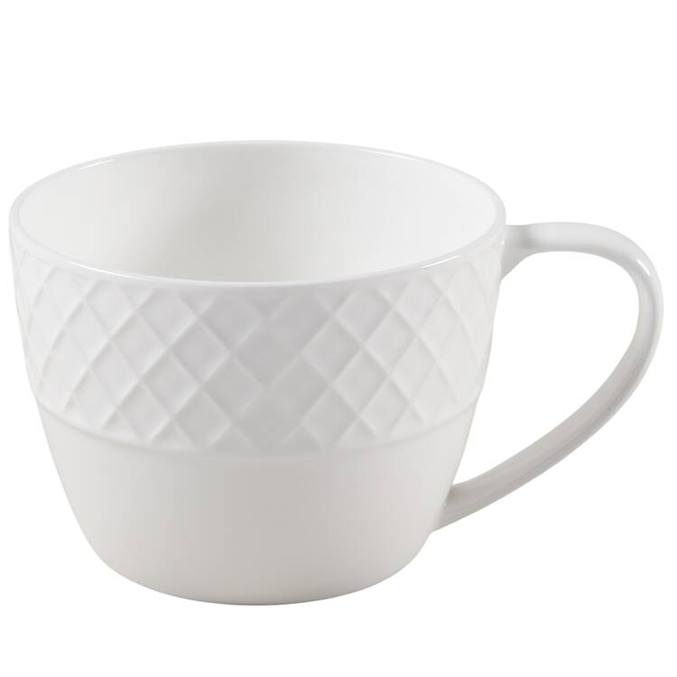 Trellis White Jumbo Cup