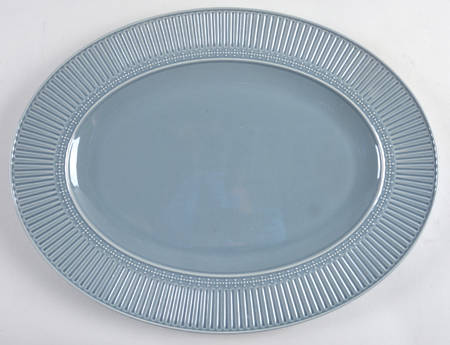 Italian Countryside Accents Blue 15" Oval Serving Platter