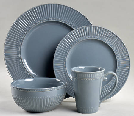 Italian Countryside Accents Blue 4 Piece Place Setting