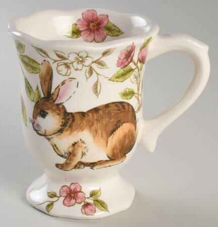 Festive Rabbit Footed Mug