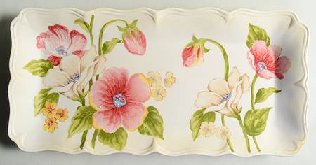 Pompous Poppy 17" Rectangular Serving Platter