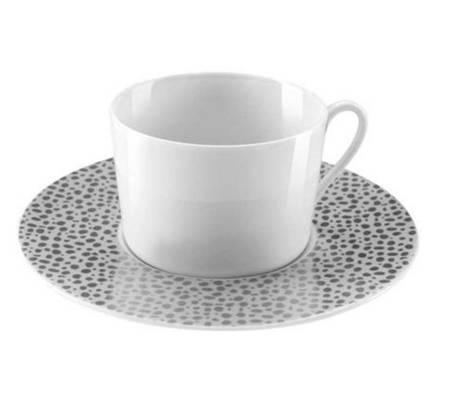 Baghera Platinum Flat Cup & Saucer Set