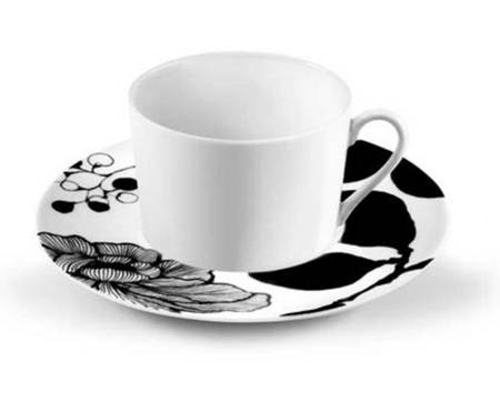 Jardin Secret Flat Cup & Saucer Set