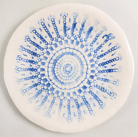 Daniela Blue Salad Plate