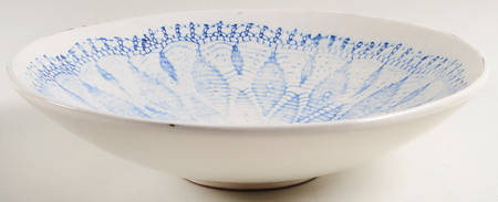 Daniela Blue 12" Round Vegetable Bowl