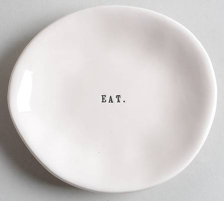 Eating Appetizer Plate