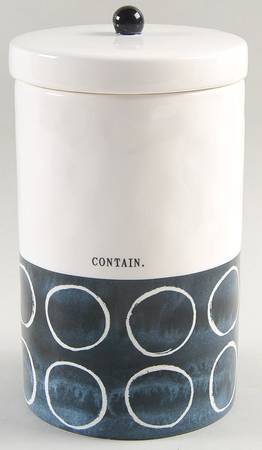 Indigo Dreams Large Canister & Lid