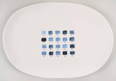 Indigo Dreams 13" Oval Tray