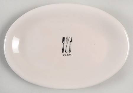 Kitchen Icon 8" Oval Plate