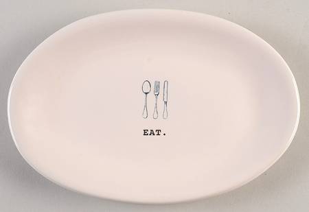 Kitchen Icon 8" Oval Plate