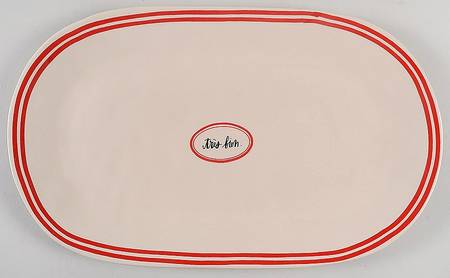 French Picnic 14" Oval Tray