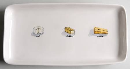 Cheese (Fromage) 13" Rectangular Tray