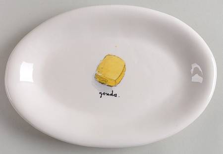 Cheese (Fromage) 8" Oval Plate