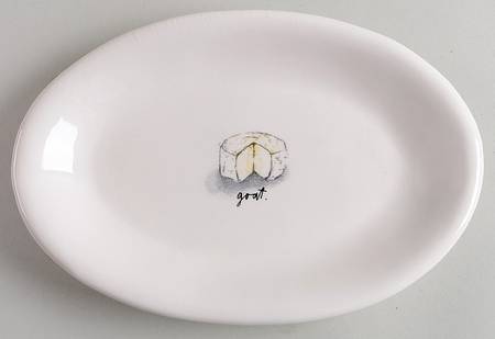 Cheese (Fromage) 8" Oval Plate