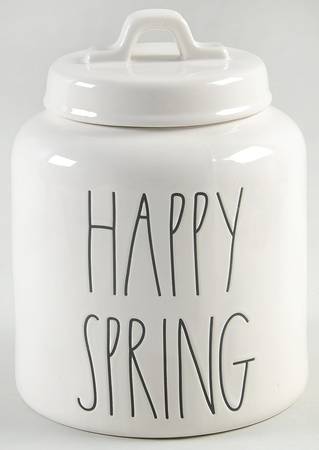 Farmhouse Cookie Jar & Lid