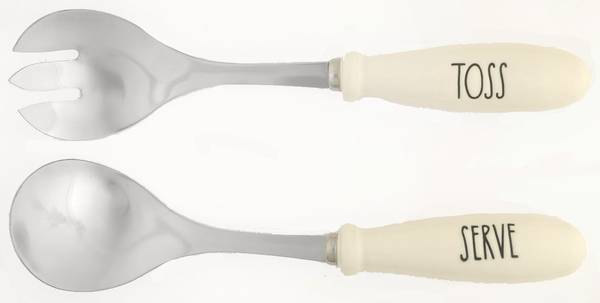 Farmhouse (2 Piece) Salad Set with Stainless Bowl