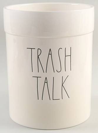 Farmhouse China Waste Basket