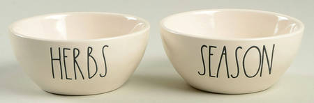Farmhouse (Set of 2 Motif) Spice Cellar/Pinch Bowl