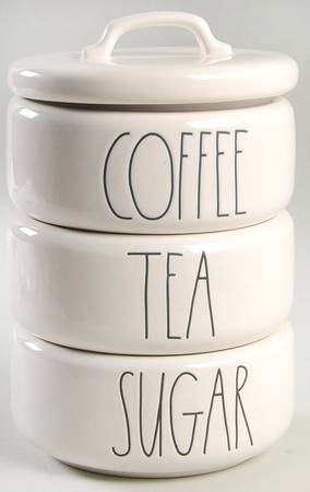 Farmhouse (4 Piece) Stacking Canister Set with Lid