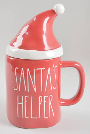 Farmhouse Mug & Santa Hat Lid