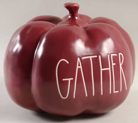 Farmhouse Pumpkin Figurine