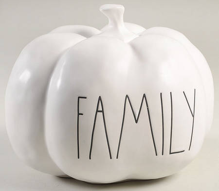 Farmhouse Pumpkin Figurine