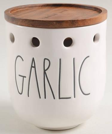 Farmhouse Garlic Keeper & Lid