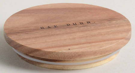 Farmhouse Wood Lid for Rice Canister