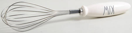 Farmhouse Utensil Wisk with Ceramic Handle