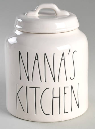 Farmhouse Cookie Jar & Lid