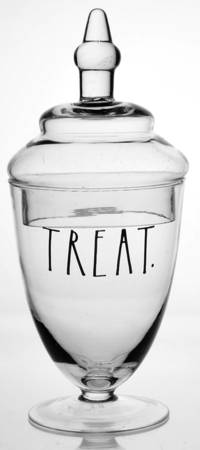 Farmhouse 10" Glass Apothecary Jar & Lid