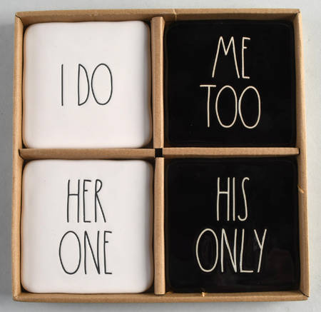Farmhouse Square Corkback Coaster - Set of 4 Motifs