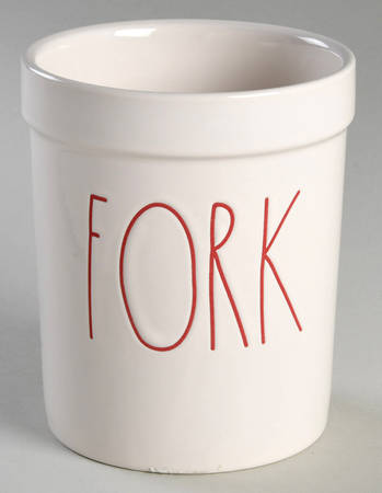 Farmhouse Flatware Caddy (3 Motif Holders & Tray)