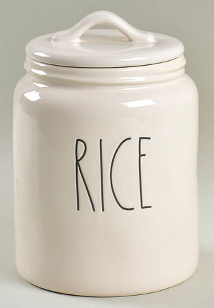 Farmhouse Rice Canister & Lid
