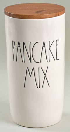 Farmhouse Large Canister & Wood Lid