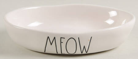 Farmhouse Oval Cat Bowl