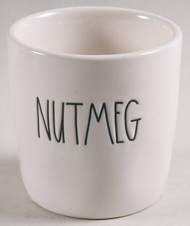 Farmhouse Nutmeg Spice Jar No Lid