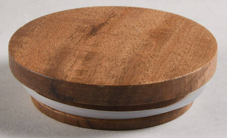 Farmhouse Wood Lid for Individual Nutmeg Spice Jar