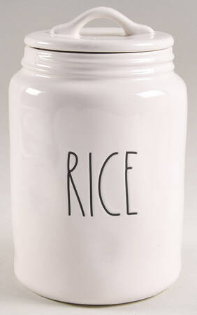 Farmhouse Rice Canister & Lid