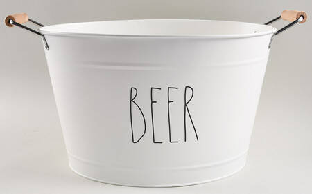Farmhouse Open Metal Ice Bucket