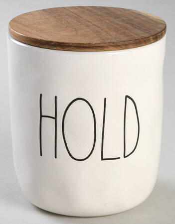 Farmhouse 4" Storage Jar & Wood Lid