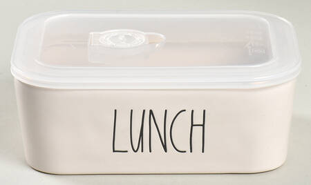 Farmhouse Rectangular Bowl & Vented Plastic Lid