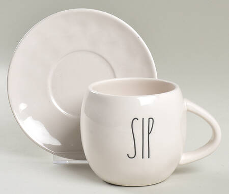 Farmhouse Flat Cup & Saucer Set